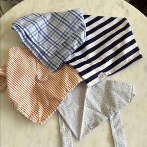 Dog bandana Set - Blue, Navy, Orange